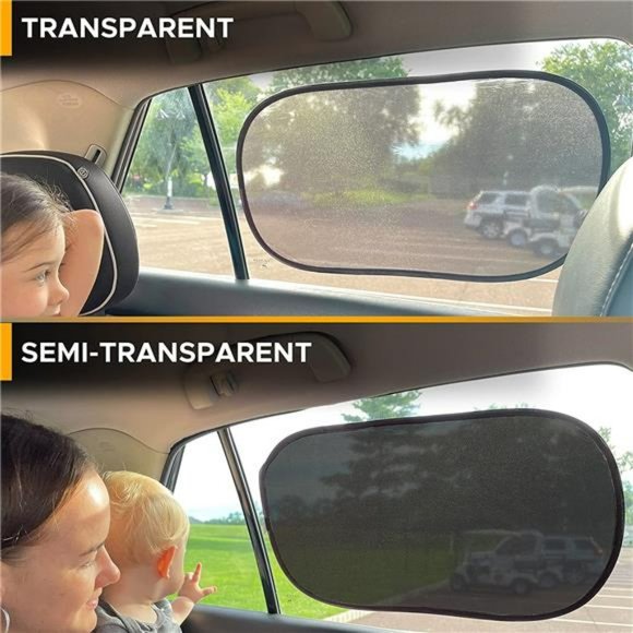 Baby Car Window Shades - 20"x12" (4 Pack)  Window Sun Shade with Total Sun Glare - Picture 2 of 6